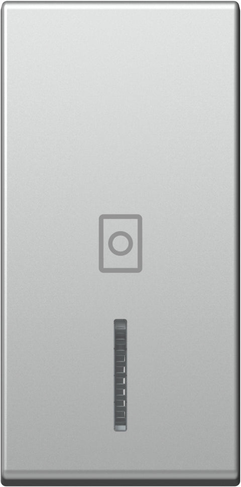 Cover with lens and washer icon 1M, silver