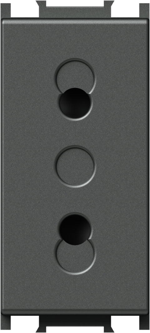 Socket without ground 1M, anthracite