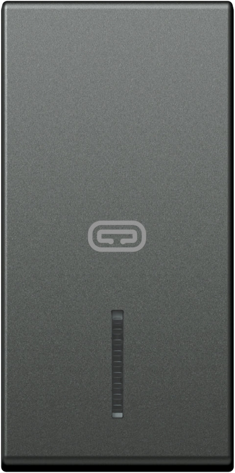 Cover with lens and heating icon 1M, anthracite