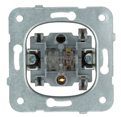 Insert buton,10A, 1ND, L-L1, cu lumină de orientare