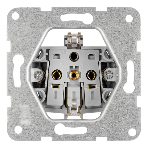 Socket outlet, flap cover, cage clamps, 1 pcs, white