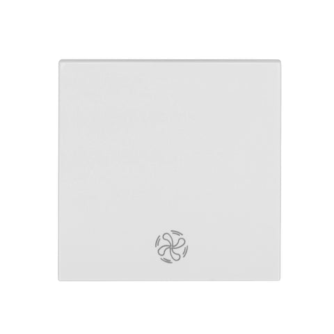 Clapetă cu simbol VENTILATOR, alb