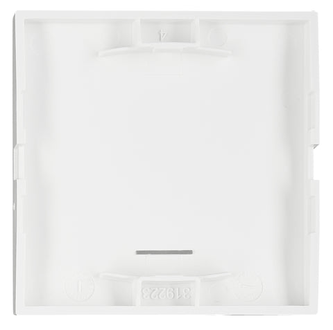 Clapetă cu fereastră de control transp, simbol ventilat, alb