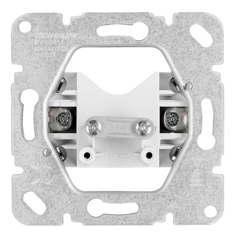 Priză plec. cablu cu mască, albă