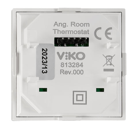 Placă frontală pt. termostat EV103009, analogic, alb