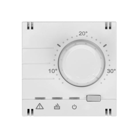 Placă frontală pt. termostat EV103009, analogic, alb