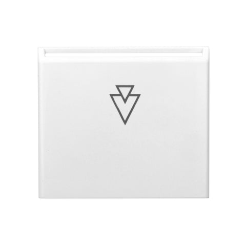 Placă frontală pentru mecanism hotel-card, alb