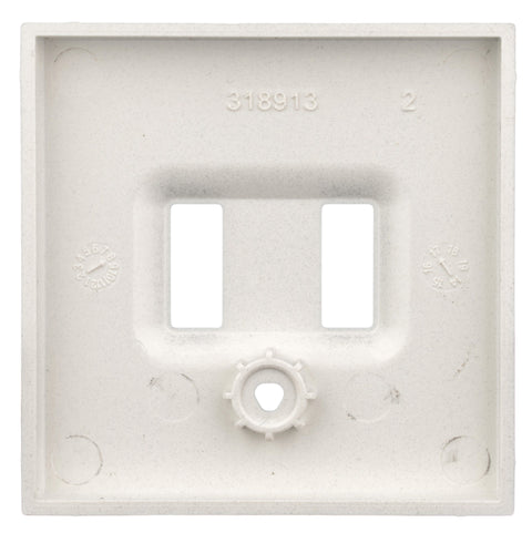 Mască priză dublă de încărcare USB, alb