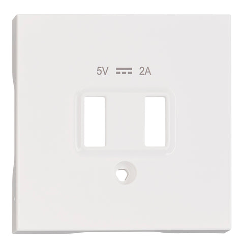 Mască frontală încărcare USB, albă