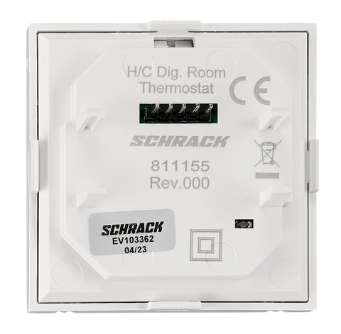 Mască Termostat digital, încălzire/răcire, albă