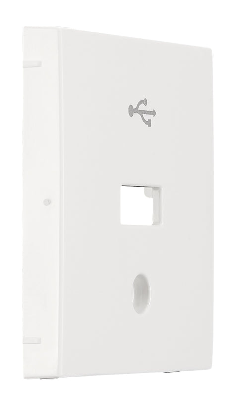 Mască pentru priză USB, alb