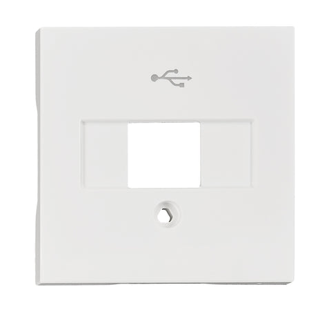 Mască Priză USB, albă