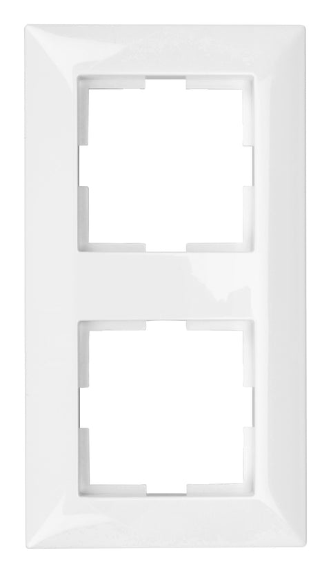 Ramă pentru 2 aparate, alb