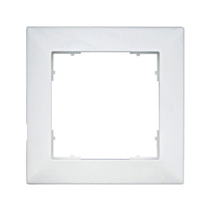 Ramă pentru 1 aparat cu dimensiuni de 55x55mm, albă
