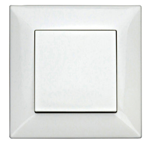 Buton cu 1ND, complet, alb, conexiune elastică