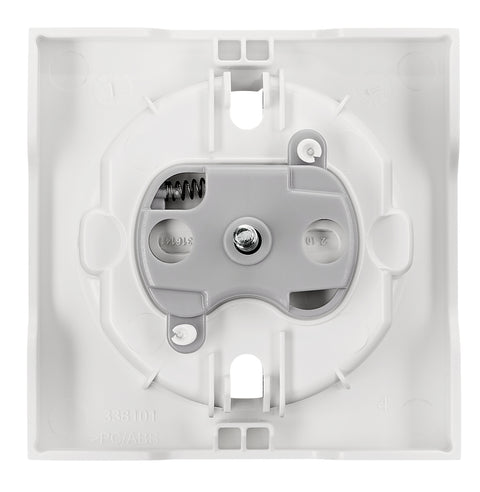Socket cover with safety shutter, VISIO S 55, white