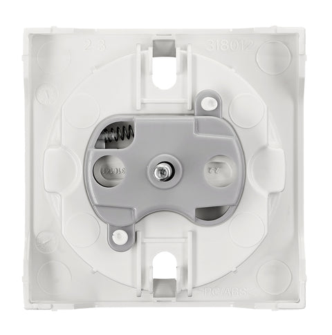 Socket cover with safety shutter, VISIO S 50, white