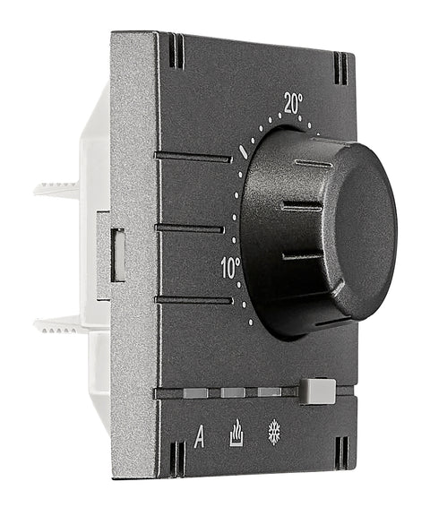 Placă frontală termostat încălzire/răcire, analog, antracit