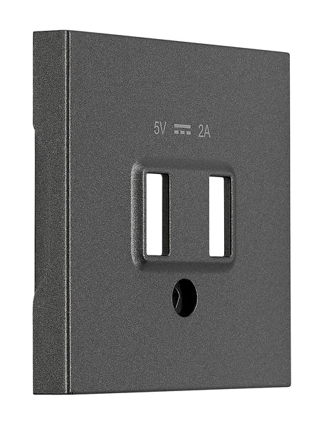 Mască frontală încărcare USB, antracit