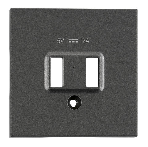Mască frontală încărcare USB, antracit