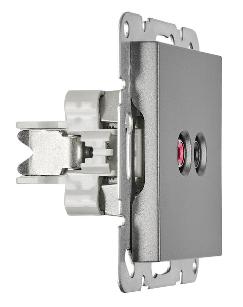 Priză audio Cinch, antracit