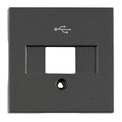 Mască Priză USB, antracit, antracit