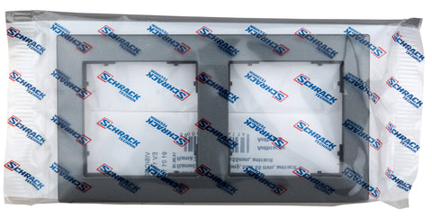 Ramă pentru 2 aparate cu dimensiuni de 55x55mm, antracit