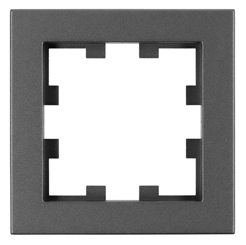 Ramă 1 aparat, Design CUBIC, antracit