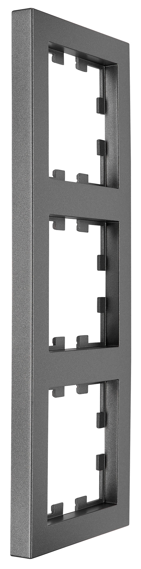 Ramă 3 aparate, Design CUBIC, antracit