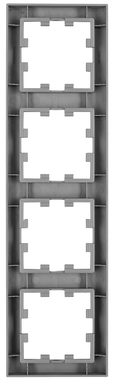 Ramă 4 aparate, Design CUBIC, antracit