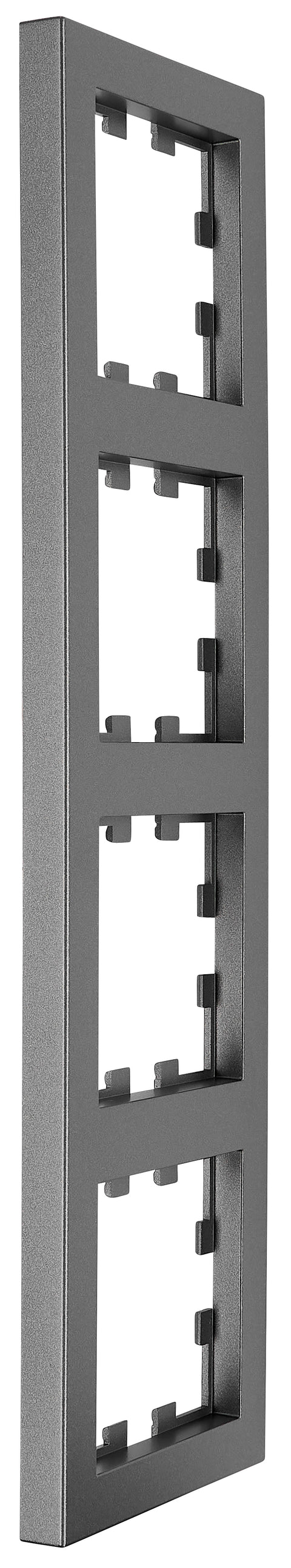 Ramă 4 aparate, Design CUBIC, antracit