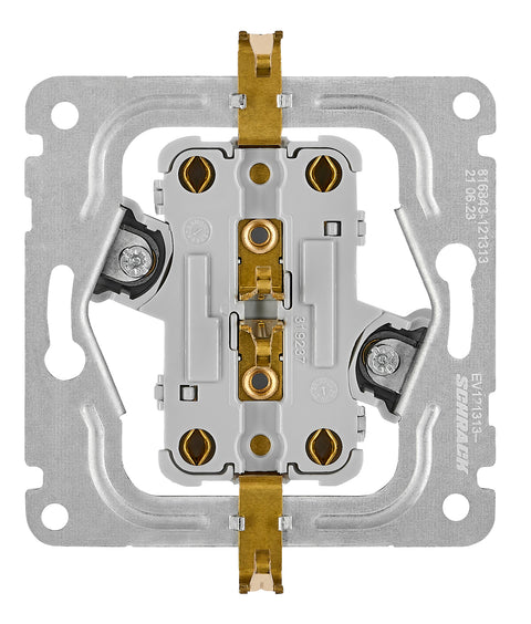 Priză dublă completă cu contacte de protecție,argintie