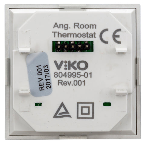 Placă frontală pt. termostat EV103009, analogic, argintiu