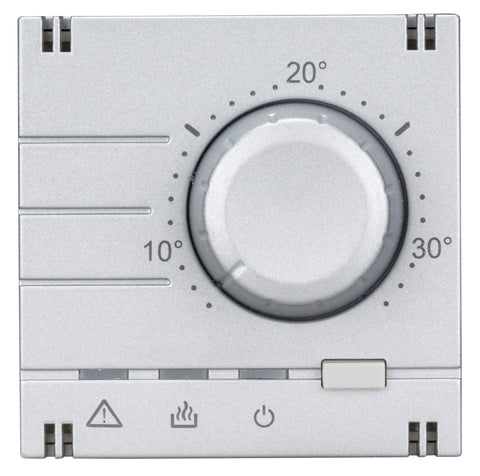 Placă frontală pt. termostat EV103009, analogic, argintiu