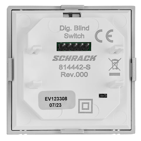 Interfață pentru comutator digital de jaluzele, argintie