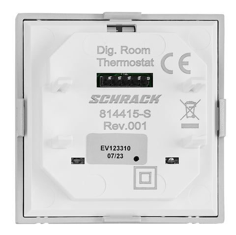 Interfață pentru termostat digital, încălzire, argintie