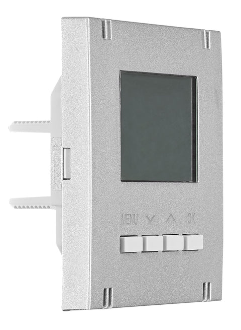 Interfață pentru termostat digital, încălzire, argintie
