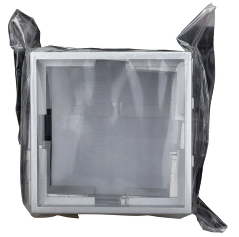 Ramă adaptoare de la 50x50mm la 55x55mm, argintiu