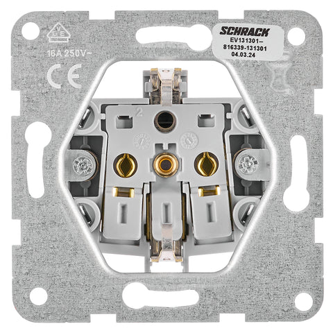 Socket outlet, cage clamps, black