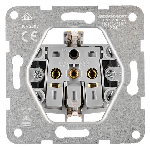 Socket outlet, flap cover, cage clamps, black