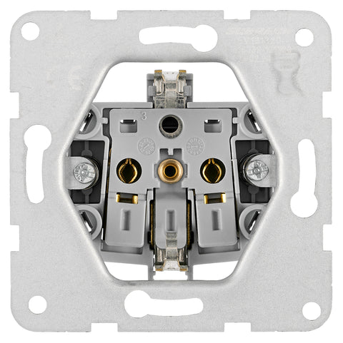 Socket outlet, flap cover, labeling field, cage clam, black
