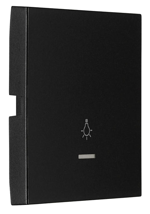 Rocker S 55, tranparent control window, symbol light, black