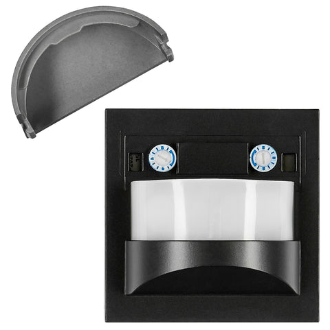 Motion Detector - top part, 180°, 8m, 3-wire, Master, black