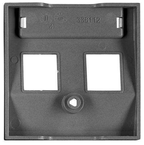 Cover for 2*RJ45 Toolless Line jacks, black