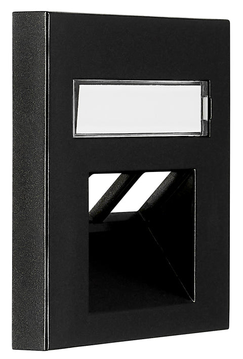 Cover for RJ45 UAE outlet, labelling window, 2-Port, black