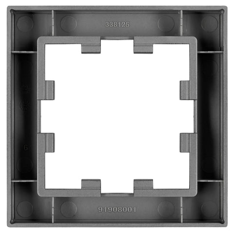 One gang frame, Design CUBIC, black