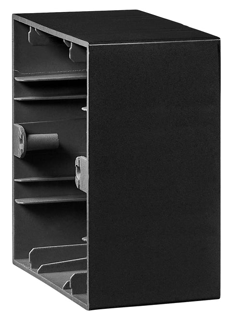 One gang wall mounting housing, black