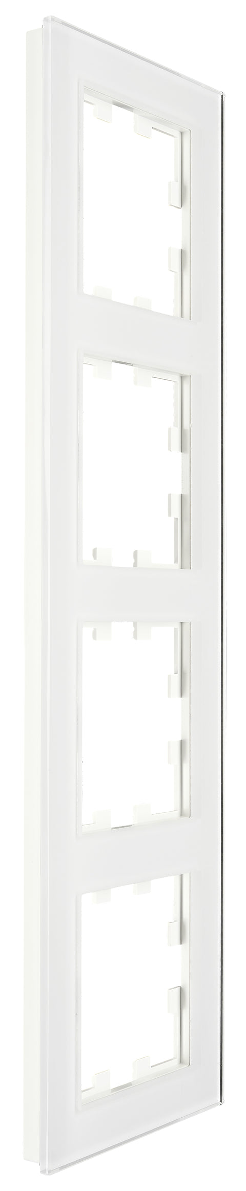 Ramă patru module, sticlă albă