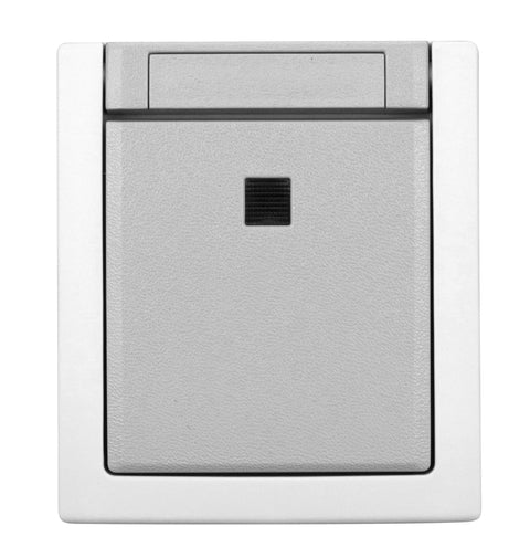 Buton cu 1ND+lumină orientare, 10A, PT, cl. elastice, IP54