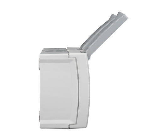 Priză dublă cu pin PE, montaj oriz., conex el. IP54